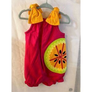Mudpie girls romper 12-18m fruit slices‎ rn#131993